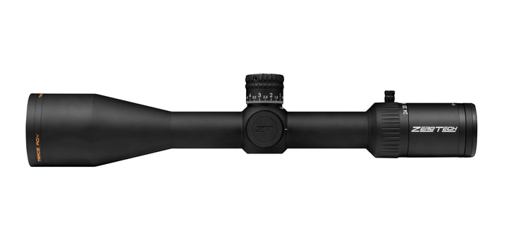 Zerotech Trace Advanced 4-24x50 riflescope – RMG Illuminated, box and packaging