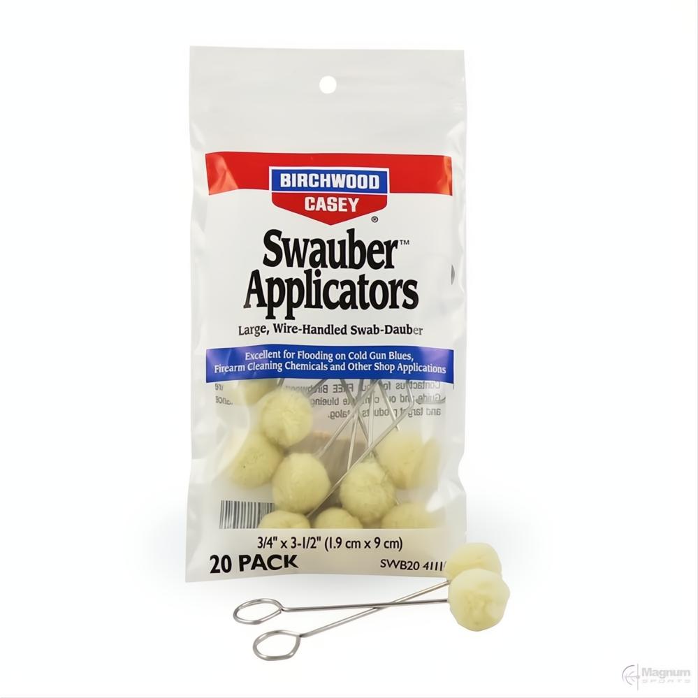 Birchwood Casey Swauber Applicators 20 Pack