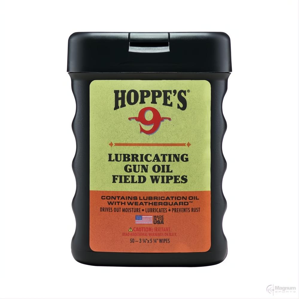 Hoppes No 9 Lubricating Gun Oil Wipes